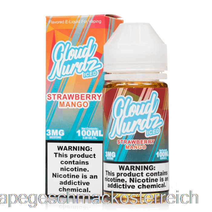 Eis-Erdbeer-Mango – Cloud Nurdz – 100 Ml, 3 Mg Vape-Geschmack